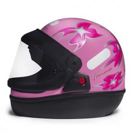 Capacete San Marino Rosa C/Flores